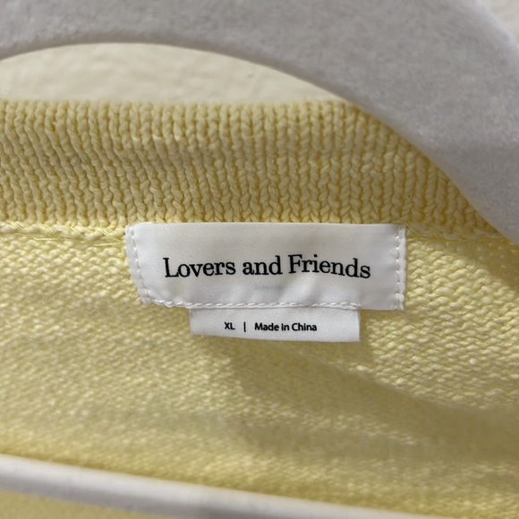 NEW Lovers + Friends Cropped Sweater in Pastel Yellow - Picture 5 of 8